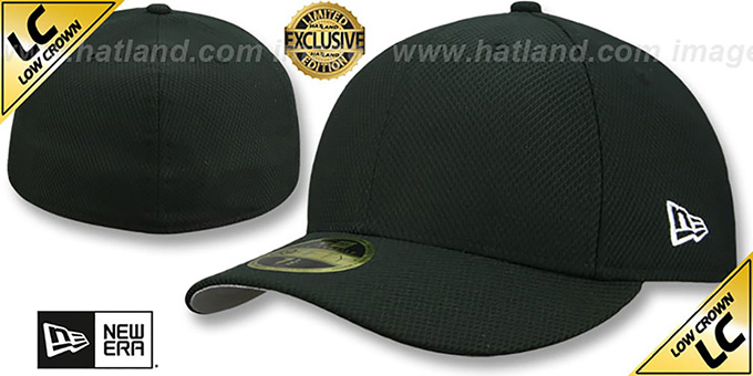 New Era 'LOW-CROWN DIAMOND TECH 59FIFTY-BLANK' Black Fitted Hat