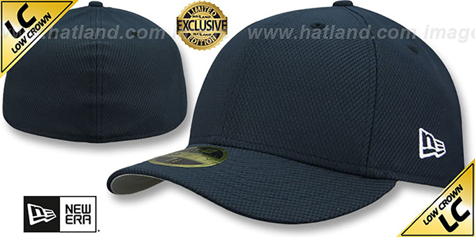 New Era 'LOW-CROWN DIAMOND TECH 59FIFTY-BLANK' Dark Navy Fitted Hat