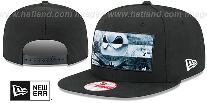 Nightmare Before Christmas 'JACK PANEL' Black Snapback Hat by New Era
