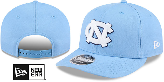 North Carolina 'LOW-CROWN TEAM-BASIC SNAPBACK' Sky Hat by New Era