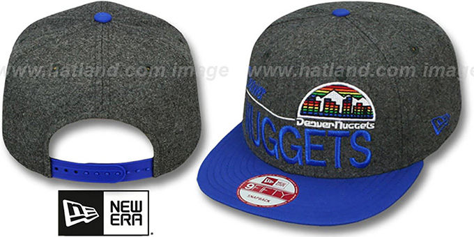 Nuggets 'FLANNEL SNAPBACK' Grey-Royal Hat by New Era