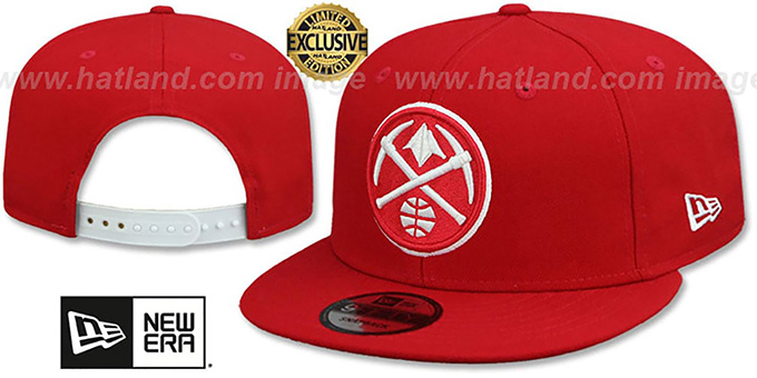 Nuggets 'TEAM-BASIC SNAPBACK' Red-White Hat by New Era