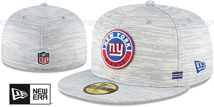 NY Giants '2020 ONFIELD STADIUM' Heather Grey Fitted Hat by New Era