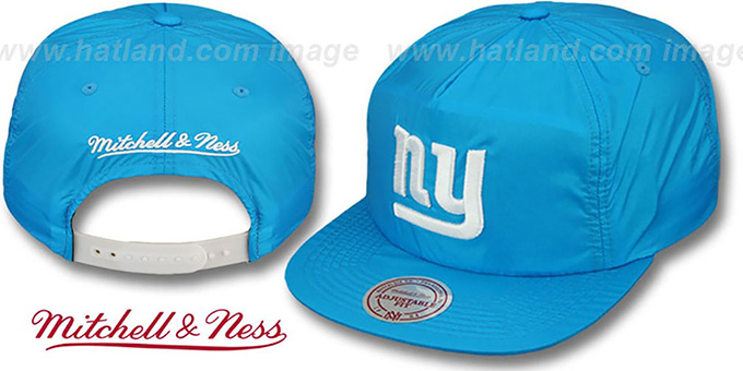 NY Giants 'NEON SNAPBACK' Blue Hat by Mitchell and Ness