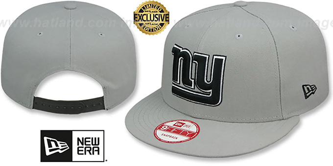 NY Giants 'NFL TEAM-BASIC SNAPBACK' Grey-Black Hat by New Era
