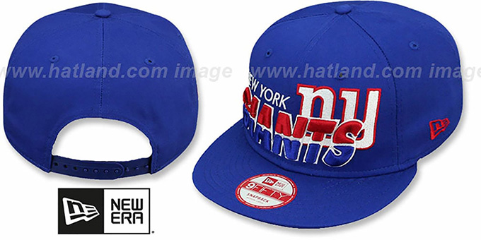 NY Giants 'TEAM-HORIZON SNAPBACK' Royal Hat by New Era