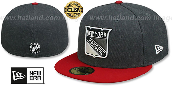NY Rangers 'SHADER MELT-2' Grey-Red Fitted Hat by New Era