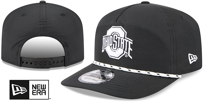 Ohio State '1920 ROPE SNAPBACK' Black-White  Hat by New Era