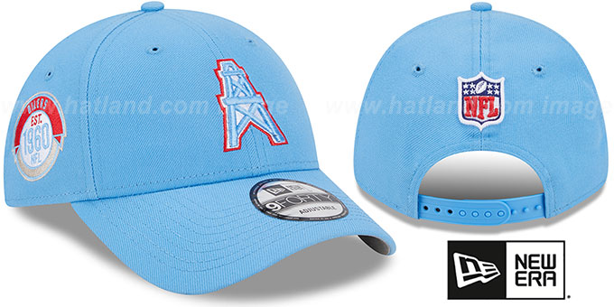 Oilers 'HISTORIC SIDELINE SNAPBACK' Royal Hat by New Era