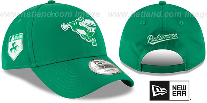 Orioles 2018 'ST PATRICKS DAY' 940 STRAPBACK Hat by New Era