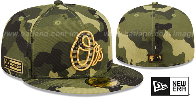 Orioles 2022 ARMED FORCES 'STARS N STRIPES' Hat by New Era