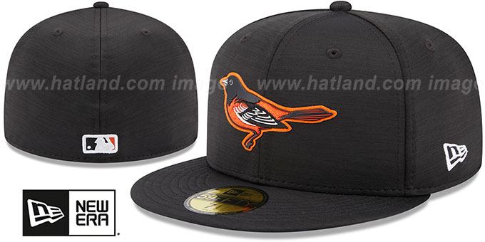 Orioles '2023 CLUBHOUSE' Heather Black Fitted Hat by New Era