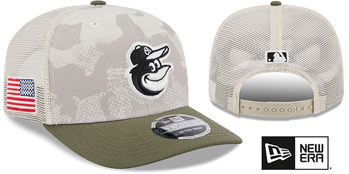 Orioles 2025 ARMED FORCES 'STARS N STRIPES STRETCH-SNAP' Hat by New Era