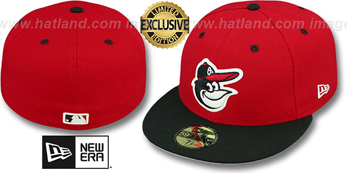 Orioles '2T-FASHION' Red-Black Fitted Hat by New Era