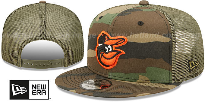 Orioles 'ARMY CAMO TRUCKER' Hat by New Era