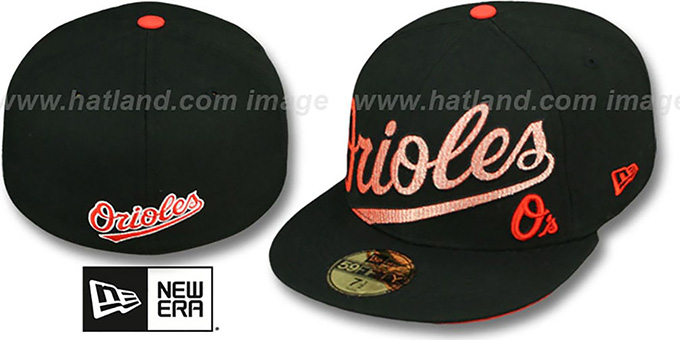 Orioles 'CHROMATIC' Black Fitted Hat by New Era