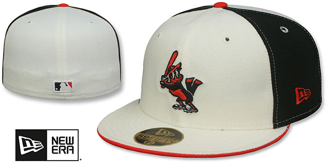 Orioles COOPERSTOWN 'PINWHEEL' White-Black Fitted Hat