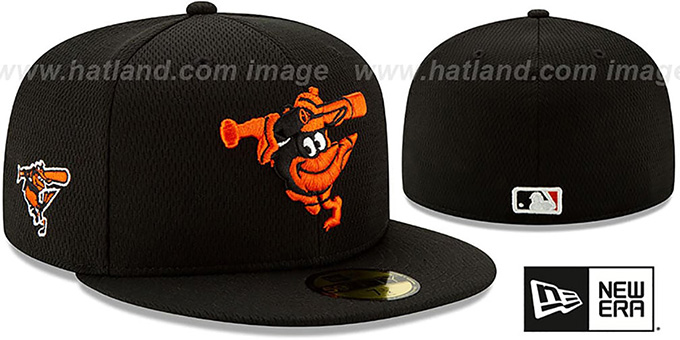Orioles 'DASHMARK BP' Black Fitted Hat by New Era