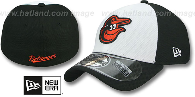 Orioles 'DIAMOND ERA' 39THIRTY Flex White-Black Hat by New Era