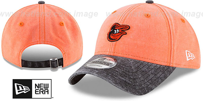 Orioles 'GW RUGGED CANVAS STRAPBACK' Orange-Black Hat by New Era