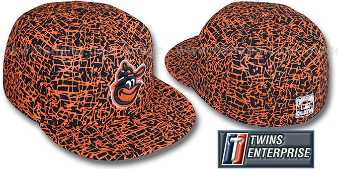 Orioles 'PAINT SPLATTER' Fitted Hat by Twins