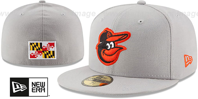 Orioles 'STATE STARE' Grey Fitted Hat by New Era
