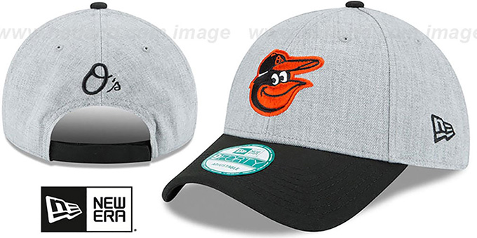 Orioles 'THE-LEAGUE HEATHER STRAPBACK' Grey-Black Hat by New Era