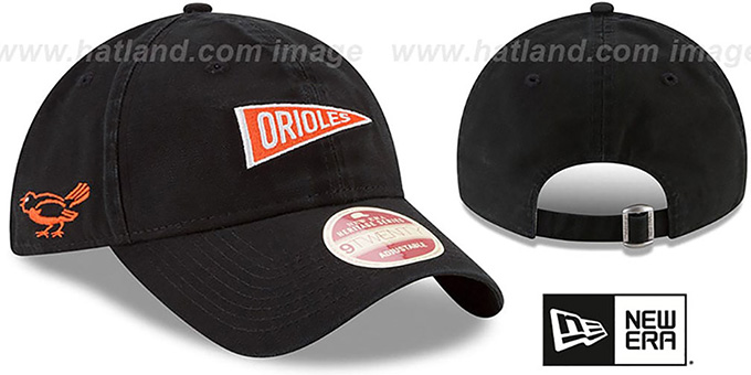 Orioles 'VINTAGE PENNANT STRAPBACK' Black Hat by New Era