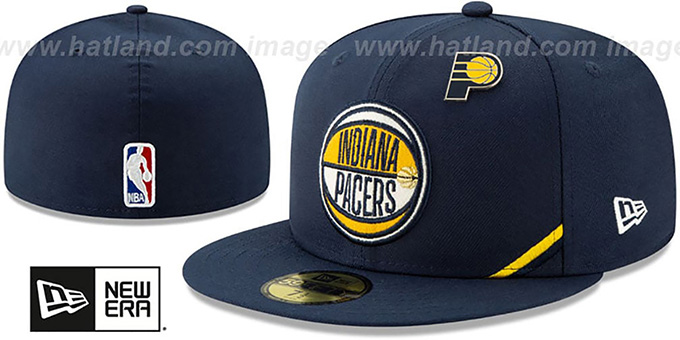 Pacers '2019 NBA DRAFT' Navy Fitted Hat by New Era