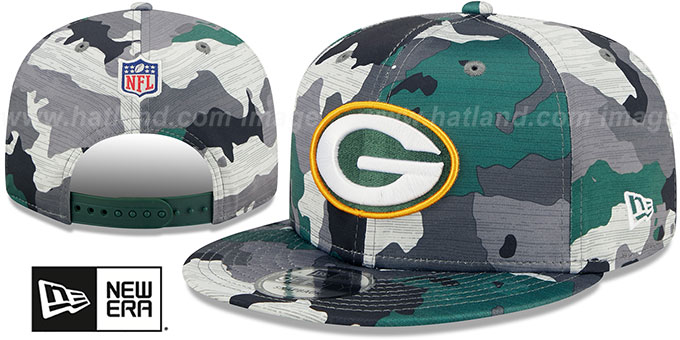 Packers '2022 CAMO NFL TRAINING CAMP SNAPBACK' Hat by New Era