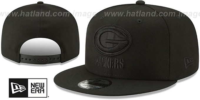 Packers 'TEAM-BASIC BLACKOUT SNAPBACK' Hat by New Era