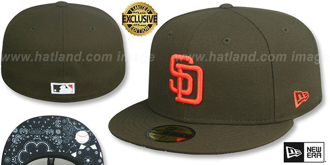 Padres 1985 COOPERSTOWN 'BLACKDANA BOTTOM' Fitted Hat by New Era