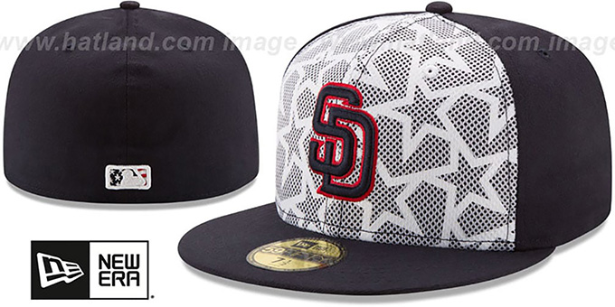 Padres '2016 JULY 4TH STARS N STRIPES' Fitted Hat by New Era