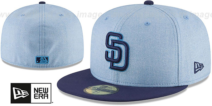Padres '2018 FATHERS DAY' Sky-Navy Fitted Hat by New Era