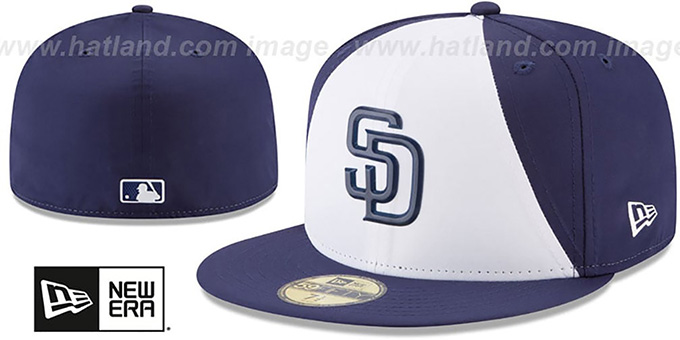 Padres '2018 PROLIGHT-BP' White-Navy Fitted Hat by New Era