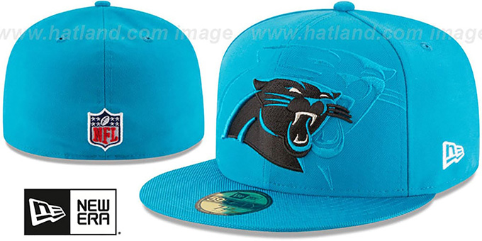 Panthers 'STADIUM SHADOW' Blue Fitted Hat by New Era