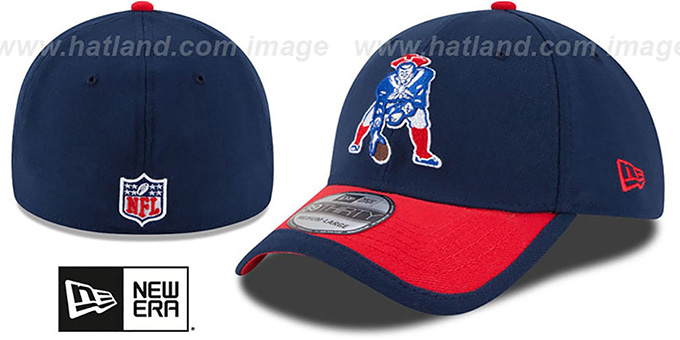 Patriots '2015 NFL THROWBACK STADIUM FLEX' Navy-Red Hat by New Era