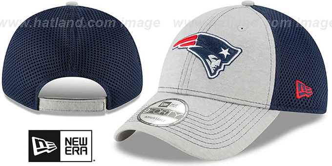 Patriots 'SHADOW TURN STRAPBACK' Grey-Navy Hat by New Era