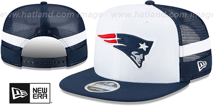 Patriots 'SIDE-STRIPED TRUCKER SNAPBACK' Hat by New Era