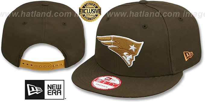 Patriots 'TEAM-BASIC SNAPBACK' Brown-Wheat Hat by New Era