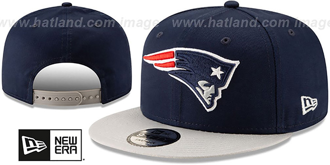Patriots 'TEAM-BASIC SNAPBACK' Navy-Grey Hat by New Era