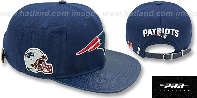 Patriots 'TEAM LOGO SUPER BOWL LII STRAPBACK' Navy Hat by Pro Standard