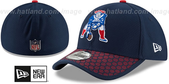 Patriots 'THROWBACK HONEYCOMB STADIUM FLEX' Navy Hat by New Era