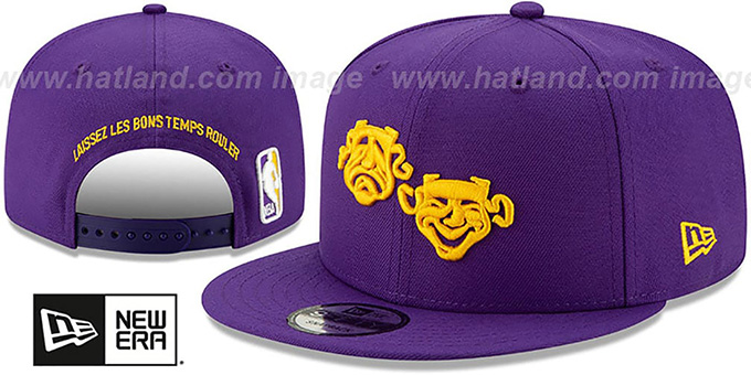 Pelicans 19-20 'CITY-SERIES' ALTERNATE SNAPBACK Purple Hat by New Era