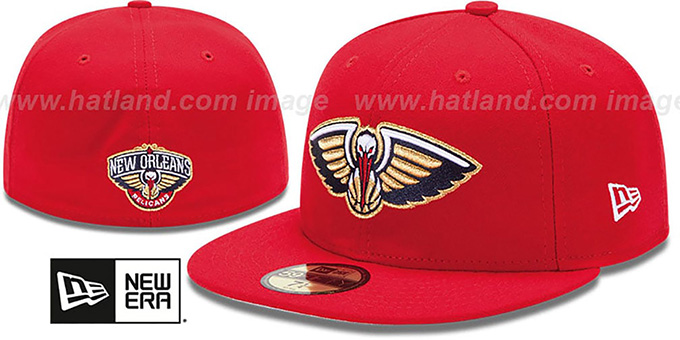 Pelicans 'PRIMARY TEAM-BASIC' Red Hat by New Era