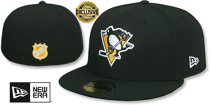 Penguins 'NHL TEAM-BASIC' Black Fitted Hat by New Era