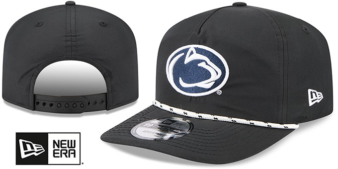 Penn State '1920 ROPE SNAPBACK' Black-White  Hat by New Era