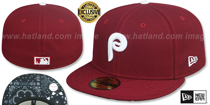 Phillies 1981 COOPERSTOWN 'BLACKDANA BOTTOM' Fitted Hat by New Era