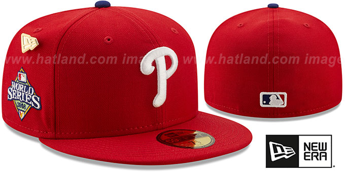 Phillies 2008 'LOGO-HISTORY' Red Fitted Hat by New Era