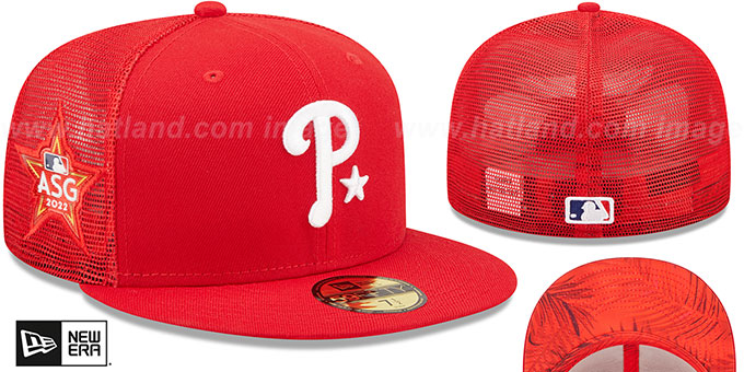 Phillies '2022 MLB ALL-STAR WORKOUT' Red Fitted Hat by New Era